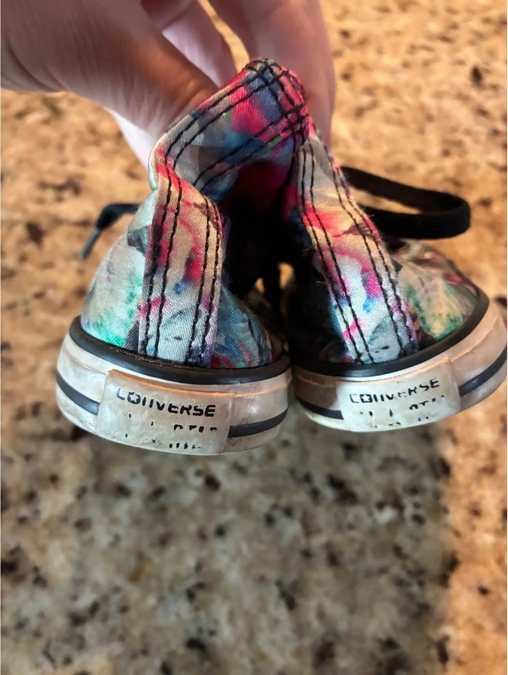 Converse floral low top sneakers